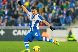 H�ctor Moreno durante un partido de la Liga de Espa�a 