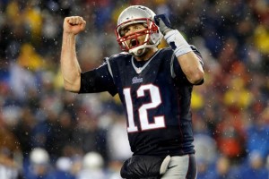 <b>Anlisis</b> Veredicto: Patriots Tom Brady celebra una anotacin en la Final de Conferencia de la AFC