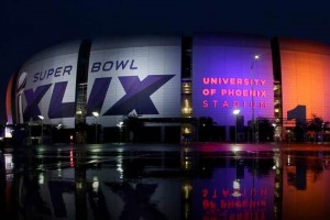 El estadio de la Universidad de Phoenix ya est� listo para albergar el partido entre Seattle y Nueva