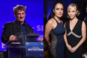 Penn reuni a estrellas de Hollywood como Salma Hayek y Reese Witherspoon