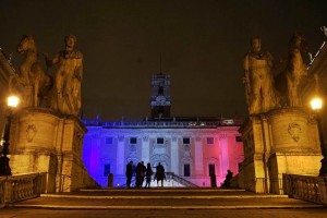 En el Capitolio de Roma, diseado por el artista y arquitecto renacentista Miguel ngel Buonarroti, 