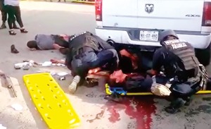 Los abatieron compa�eros, no polic�as: versi�n oficial