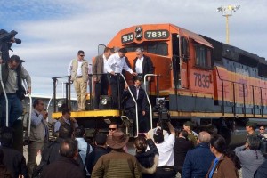 El presidente Enrique Pe�a Nieto inaugur� la nueva terminal ferroviaria de Durango que mejorar� el c