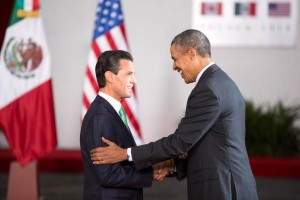 El 19 de febrero de 2014 el presidente Obama visit Mxico durante la Cumbre de Lderes de Amrica d