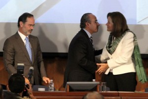 Gustavo Madero, Felipe Caldern y Margarita Zavala