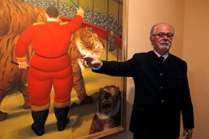 CONFIANZA. El pintor colombiano, quien se encuentra en Medelln, confa en la firma de un acuerdo de paz