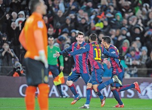 Lionel Messi salva otra vez al club blaugrana