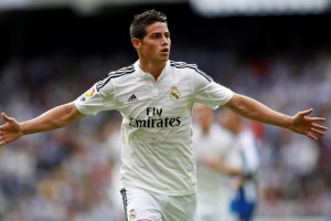 Alexis Snchez, Lokaku y James, los fichajes ms rentables: estudio El medio colombiano celebra una anotacin con el cuadro del Real Madrid