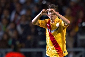 Marco Palacios vive su primera temporada con Monarcas Morelia.