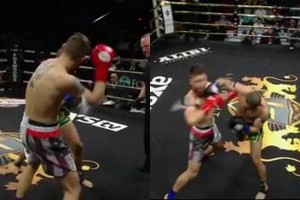 Julio Pena impresion� con su potente gancho de derecha. 