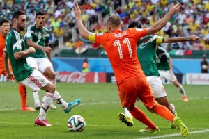 Momento de la jugada que termin� definiendo la eliminatoria