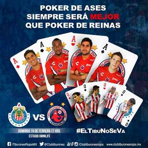 Veracruz compar� su 'poker de ases' con el 'poker de reinas' de las Chivas