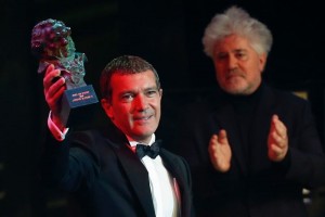 Al recibir el galard�n, en el Palacio de Congresos Pr�ncipe Felipe de Madrid, Antonio Banderas resal