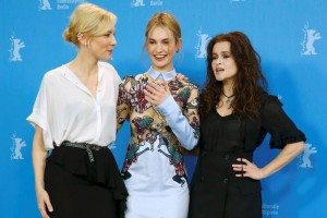 Las actrices Cate Blanchett, Lily James y Helena Bonham Carter frente a la prensa internacional en B