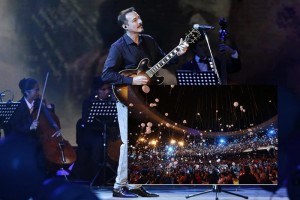 El nudo central de este homenaje fue con uno que conoci� de cerca a Cerati, haciendo dueto con �l: P