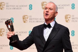 Michael Keaton con el BAFTA a Mejor Fotografa, otorgado para el mexicano Emmanuel Lubezki por segun