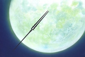 Enviarn a la Luna copia de Lanza de Longinus de <i>Evangelion</i> La
