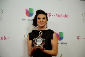 La cantante italiana Laura Pausini recibi� el 