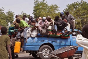 Numerosos vecinos huyeron aterrados ante el fuerte fuego de artiller�a que se extendi� cinco horas y