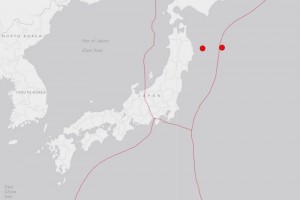 Reportan sismo de 6.9 en el norte de Japn Se registr hoy frente a la isla Honshu en el norte de Japn, a 10 kilmetros de profundidad, dijo e