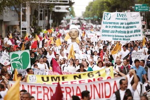 Enfermeras exigen esclarecer la explosi�n en Cuajimalpa