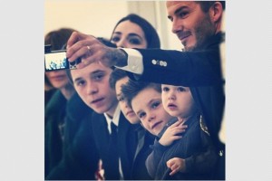 M�s que otra faceta, Beckham disfruta la de ser padre