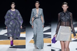 PASARELA. El diseador Juanjo Oliva dijo hoy adis a Madrid, con una coleccin