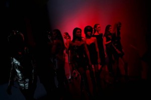 Semana de la Moda de Madrid cumplie 30 aos Modelos con piezas de la coleccin otoo invierno de Maya Hansen en la Semana de la Moda de Madrid