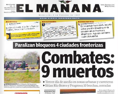 Sufre diario El 4 de febrero, la versin impresa de