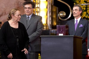 Mercedes Barcha, izquierda, viuda del escritor colombiano Gabriel Garc�a M�rquez, y sus hijos Gonzal