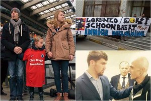 Lorenzo recibi� homenaje del Brujas por su lealtad. 