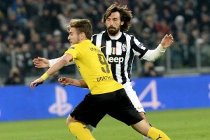 Pirlo sufre de un desgarre y est� descartado por completo para el duelo ante el Dortmund. 