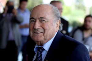 El presidente de FIFA en su llegada a Paraguay