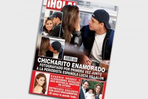 'Chicharito' luce romance con periodista espaola Javier