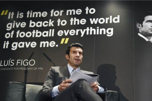 Figo afirma que futbolista mexicanos tienen calidad El ex futbolista durante su presentacin como candidato a la presidencia de FIFA