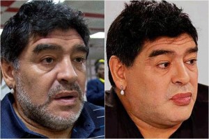 En redes sociales circula la foto de Maradona con el 'nuevo look'.