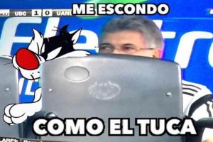 Los memes del #MeEscondoComoElTuca La que tuvo Ferretti despus de su expulsin frente a Leones Negros