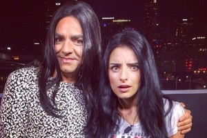 Eugenio Derbez se difraza como su hija Aislinn Padre e hija aparecieron en el programa estadounidense