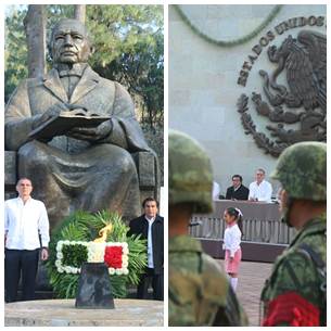 El gobernador Gabino Cu� resalt� el legado de Benito Ju�rez por proclamar las Leyes de Reforma en 1