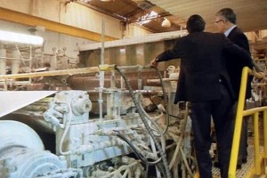 Consejeros y autoridades del INE presenciaron el arranque de la producci�n del papel seguridad que s