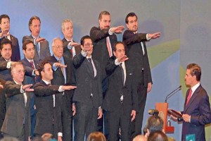 El presidente Enrique Pe�a Nieto acudi� como invitado a la 97 asamblea general ordinaria de la Confe