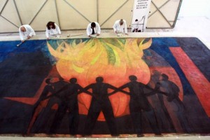 Visible a partir del jueves en la tarde en el vest�bulo principal de la Organizaci�n de las Naciones