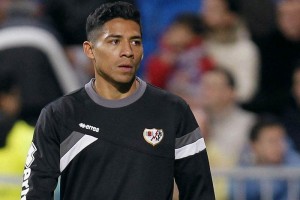 Javier Aquino ve una baja de continuidad con el Rayo Vallecano. 