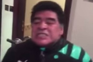 Maradona, listo para debutar en el boxeo El argentino al finalizar su entrenamiento de boxeo