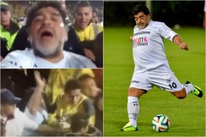<b>Video</b> Maradona pierde la cabeza en juego por la paz Maradona particip en un partido por la paz en Colombia.