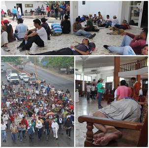 El 'Viacrucis del Migrante' transit� por una carretera distinta a donde se ubica el operativo del IN