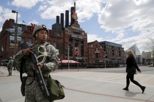 Centenares de miembros de la Guardia Nacional y policas de los estados vecinos fueron desplegados h