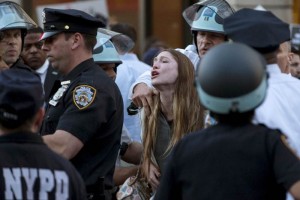 La actividad fue organizadas en solidaridad con las ocurridas en la ciudad de Baltimore, tras la mue