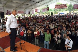 El ex candidato presidencial deslind� a su partido, Morena, de los rumores sobre presunto robo de ni