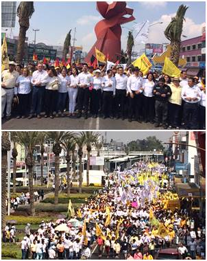 La movilizaci�n provoc� problemas a los conductores que circulaban por la zona, as� como a los usuar